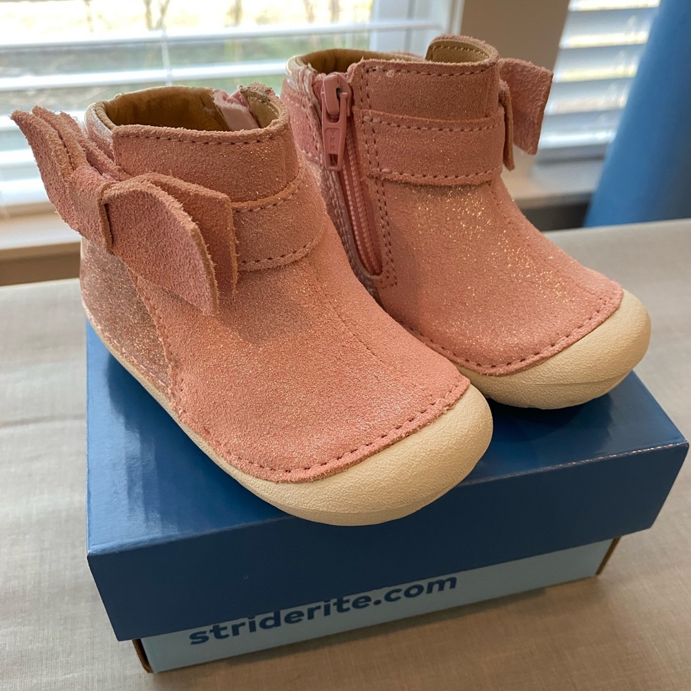 Stride Rite Genevieve pink boot